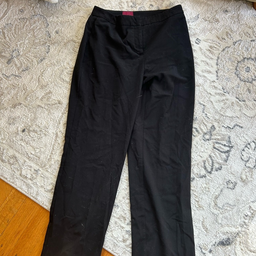 212 Collection Black Straight Leg Pants